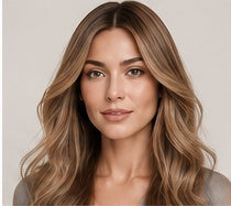 Long layered brunette wig